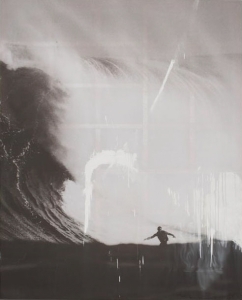 Painting for Malik Joyeux and Bernardo Bertolucci (Surfer)